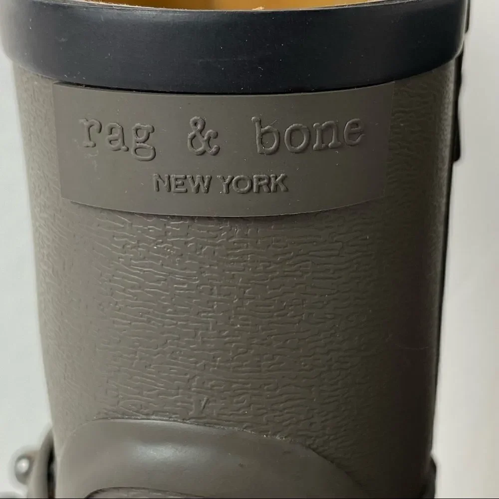 Rag and Bone Moto Rain Boots Size 35